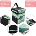 thumbnail image 2 of Whale Foldable Car Trash Bin with Lid and Leak-proof Hanging Storage Bag Mini Trash Can Car Garbage Can, 2 of 6