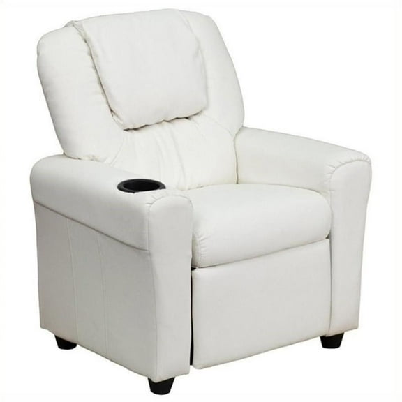 Bowery Hill Kids Recliner in White
