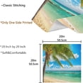 thumbnail image 3 of GZHJMY 3D Beautiful Caribbean Beach Palm Cloth Napkins, Set of 1 20 x 20 Inch Soft & Comfortable Polyester Dinner Napkins for Family, House, Restaurant, Weddings, Parties, 3 of 5