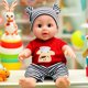 thumbnail image 1 of Muñeca renacida, muñeca de vinilo, compañera infantil, muñeca de simulación, muñeca pijama, muñeca tranquilizadora que trae felicidad a los niños., 1 of 5