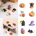 thumbnail image 6 of Halloween resin craft kit Cabochon Embellishments Mini Bat Pumpkin Ghost Decor Gifts Halloween Accessories Resin DIY Decoration 2, 6 of 6
