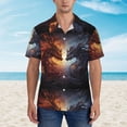 thumbnail image 4 of Daiia Red And White Beast Hawaiian Shirt for Men Gentle Cotton Regular Short Sleeve Casual-XX-Large, 4 of 9