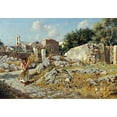 thumbnail image 2 of Lovatti, E 18x14 Gold Ornate Wood Framed with Double Matting Museum Art Print Titled - The Path Home, 2 of 4