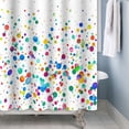 thumbnail image 6 of Tchckioa Watercolor Dot Shower Curtain,72x72 Inch Waterproof Hooks Bath Curtain for Bathroom, 6 of 6