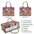 thumbnail image 2 of Large Capacity Tote Bag,Pioneer Flower Floral Print Pattern Handbag Fashion Luxury Tote Bag,15.7"x13"x 5.1" Inches,Laptop Compatible, 2 of 6