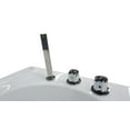 thumbnail image 5 of EAGO AM189ETL-R 6 ft Right Drain Acrylic White Whirlpool Bathtub w Fixtures, 5 of 12