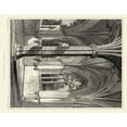thumbnail image 2 of Billings, R. W. 32x26 Black Ornate Wood Framed with Double Matting Museum Art Print Titled - Gothic Detail III, 2 of 4