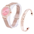 thumbnail image 2 of Women's Watch Jewelry Set Alloy Rhinestone Watch Rose Gold Jewelry Bangle for Party Weddings, 2 of 10