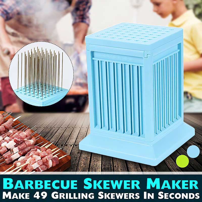 BBQ Skewers Maker Plastic Kebab Meat String Device Portable Grill Tool Q 