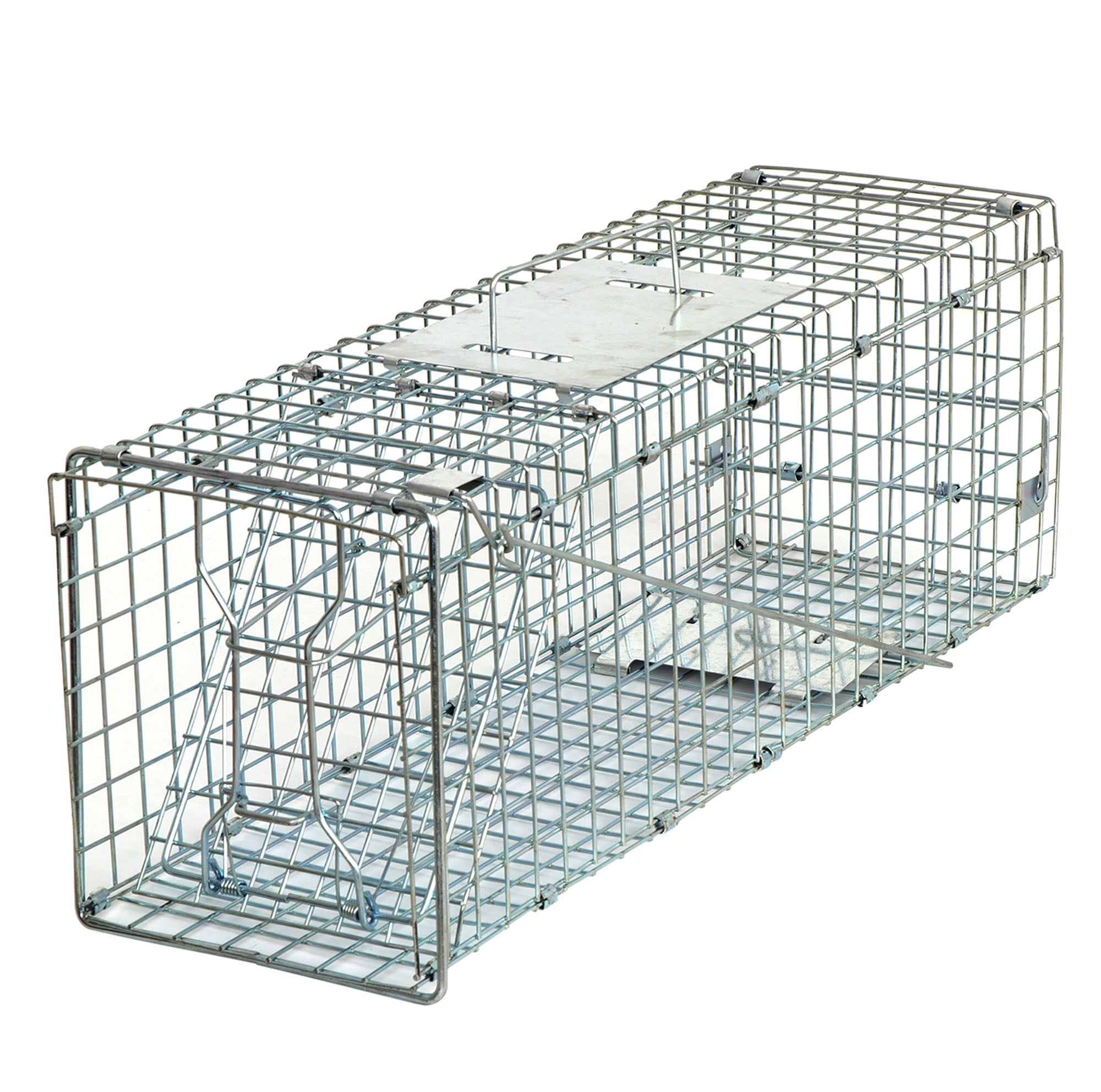 Details about   24'' Humane Animal Trap Steel Cage for Small Live Rodent Control Rat Squirrel 