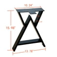 thumbnail image 6 of Home Soft Things Heavy Duty 2pcs Table Legs Rect W Type-16'', 6 of 8