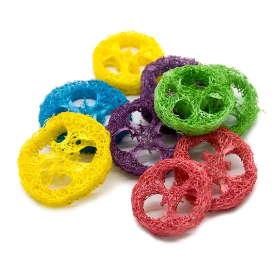 BESTSKY Rabbit Chew Toys for Health Natural Material Handmade 20Pcs Loofah To