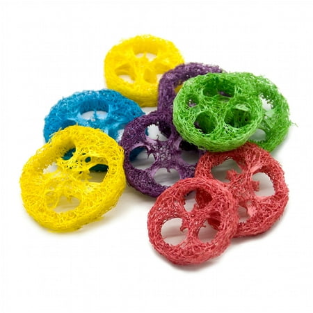 BESTSKY Rabbit Chew Toys for Health Natural Material Handmade 20Pcs Loofah To
