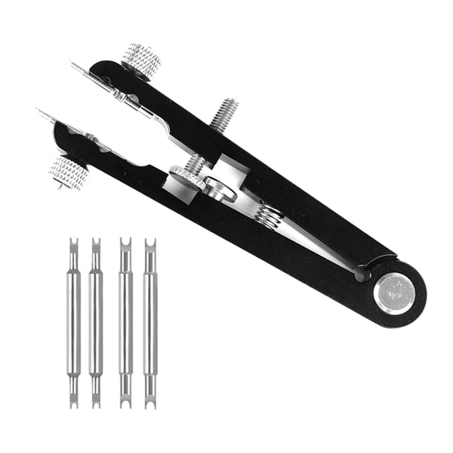 Pinzas de barra de resorte Sunnimix Reloj Varil Alicates Removedor de Pinzas Negro