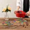 thumbnail image 6 of SKYSONIC Colorful Eggs Pot Holders Trivets, 2 Pcs Heat Resistant Trivets,Easter Background Cotton Thread Weave Mats for Hot Pads Pans Pot Bowl Teapot for Kitchen Decor, 6 of 7
