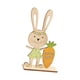 thumbnail image 5 of Decoración de mesa de Pascua de madera, de pie independiente, decoración de Pascua, conejo Zanahoria Zulema Letrero de mesa, 5 of 8