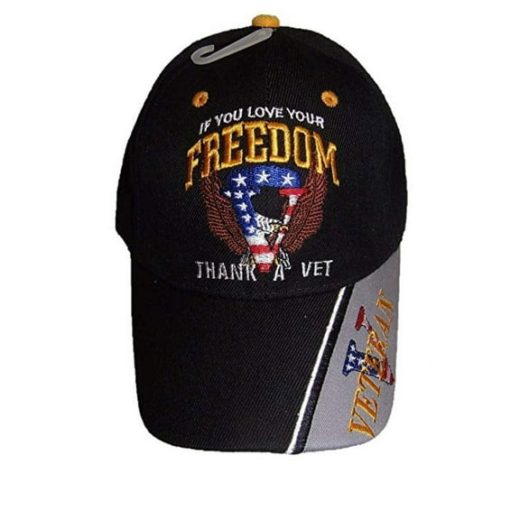 "If You Love Your Freedom Thank A Vet" Embroidered Baseball Hat