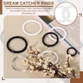 thumbnail image 3 of Uxcell 48 Pcs Anillos Atrapa Sueños, 1.1 pulgadas Aros de Plástico Floral Macrame para Hacer Manualidades Colgantes de Pared Coronas de Boda Navidad, Blanco, 3 of 6