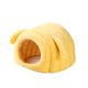 thumbnail image 4 of Cama para hámster cómoda para otoño e invierno, cueva para animales pequeños, hábitat de escondite. Amarillo, 4 of 9