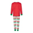 thumbnail image 3 of Christmas Family Pajamas Matching Set, Xmas Tree Print Long Sleeve Tops and Pants Loungewear Soft Sleepwear, 3 of 8