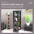thumbnail image 2 of Mini Bookcase Black 1Set 5.0X3.3X1.5In Wooden, 2 of 9