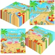 Tropical Retirement Party Decorations,40pcs retirement Decorations Napkins,aloha Retirement Party Napkins for Summer Beach Retirement Party Decorations