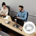 thumbnail image 6 of 2 Pcs 0.98 inch (25mm) Nylon Desk Grommets, Plastic Cable Hole Cover, Wire Cord Cable Organizer, Silver, 6 of 6