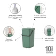 thumbnail image 7 of Sort & Go Recycle Bin, 4.2 Gallon (16 Liter), 7 of 7