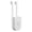 White, variant on White Toilet Tank Tablet Holder - Hanging Caddy for Cleaner Block, Adjustable Agent Storage Bracket for Bathroom Hygiene, 1 Pack
