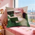 thumbnail image 2 of JoyMoreHome Cute Funny Cat Pattern Throw Pillow Cover with Hidden Zipper, 18x18 Inch Soft Durable Pillowcase for Livingroom, Sofa, Bedroom, Office, 2 of 6