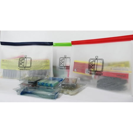 Tinfish Tackle Co. Bags | Fishing Tackle Bag | | 3 Pack of Fishing Bags | Soft Plastic Fishing Tackle Box