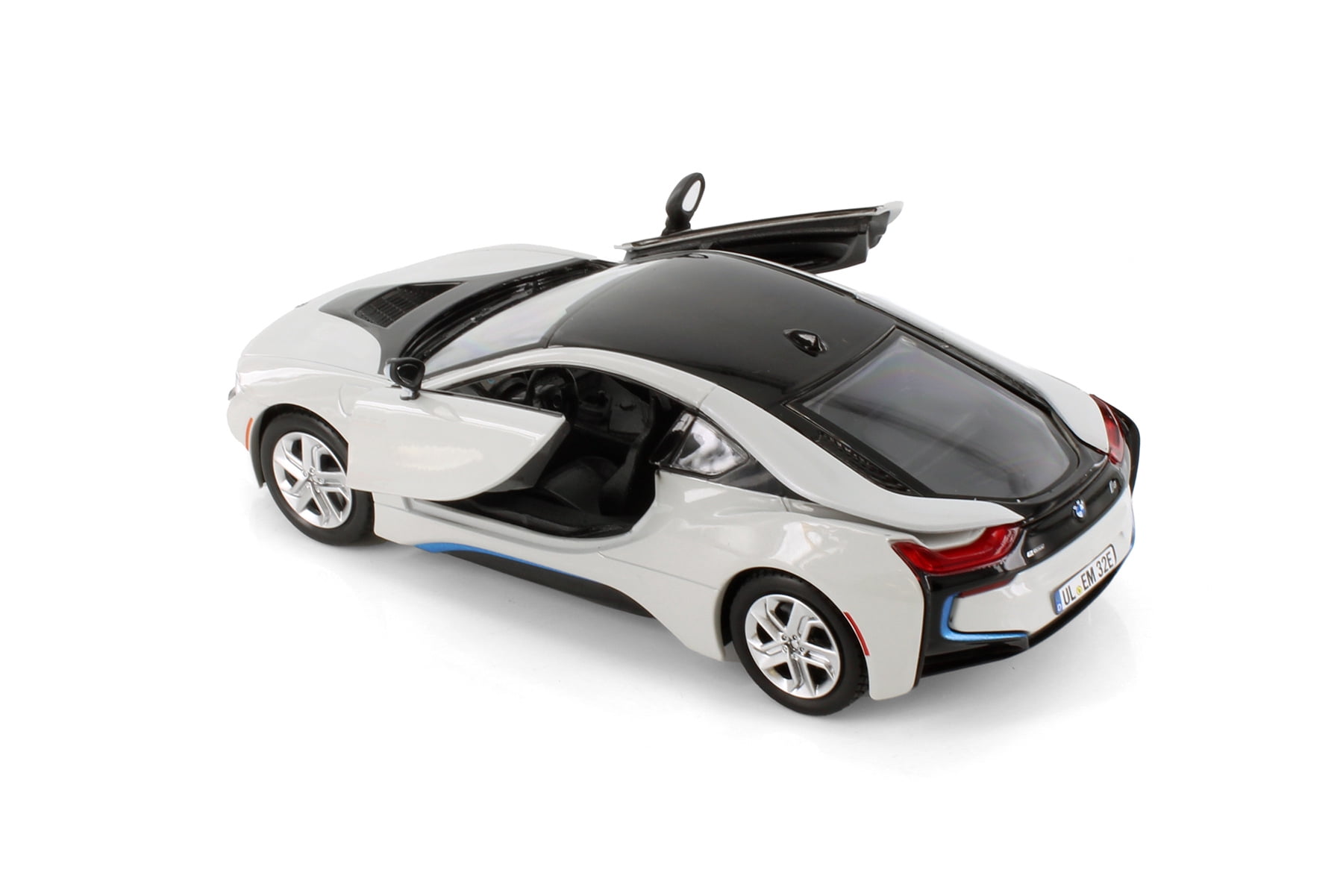 2018 BMW i8 Coupe, Silver w/Black Accents - Showcasts 71359D - 1/24 Scale Diecast Model Car