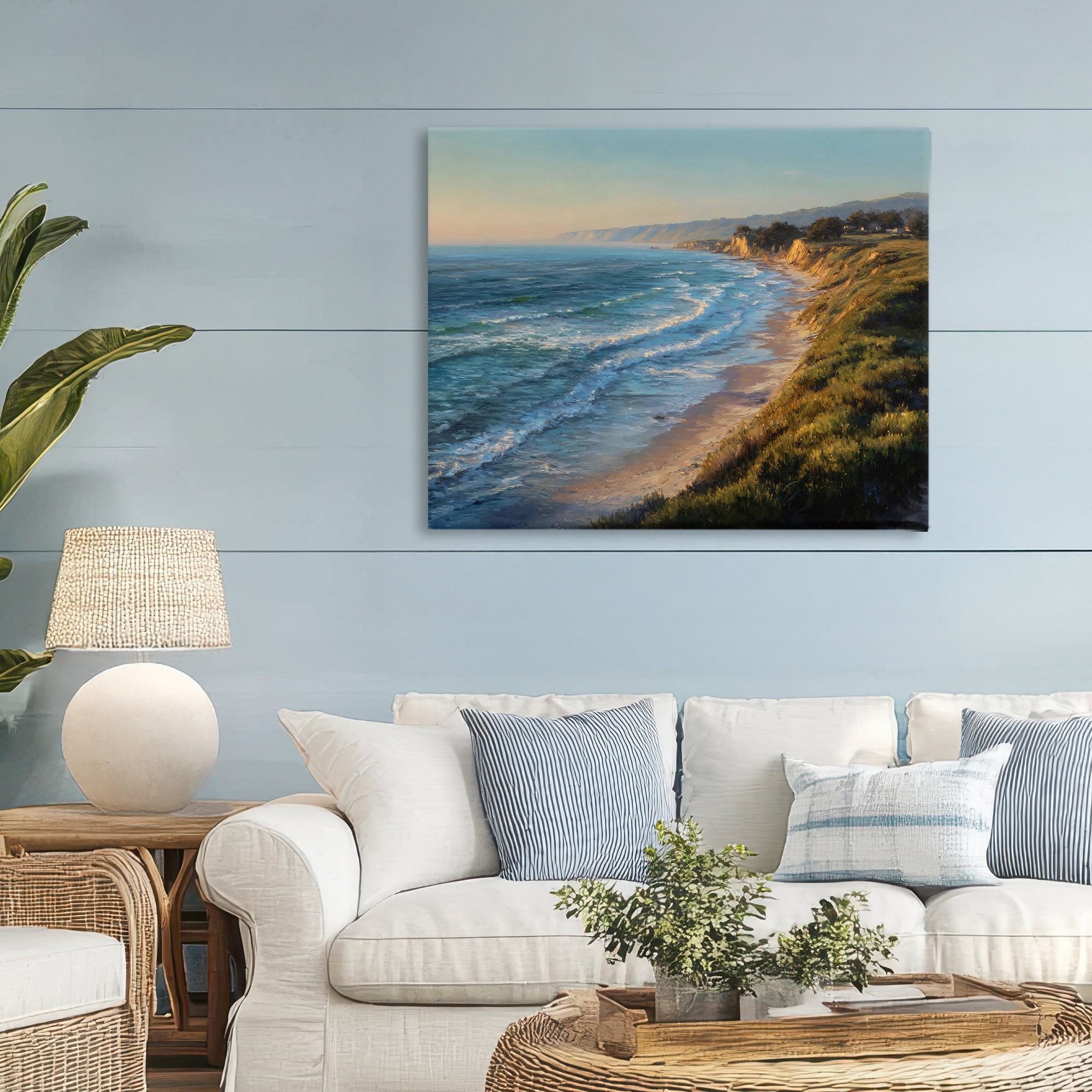 Stupell Industries Rounded Coastline View Canvas Wall Art, design by Franklyn Gregory