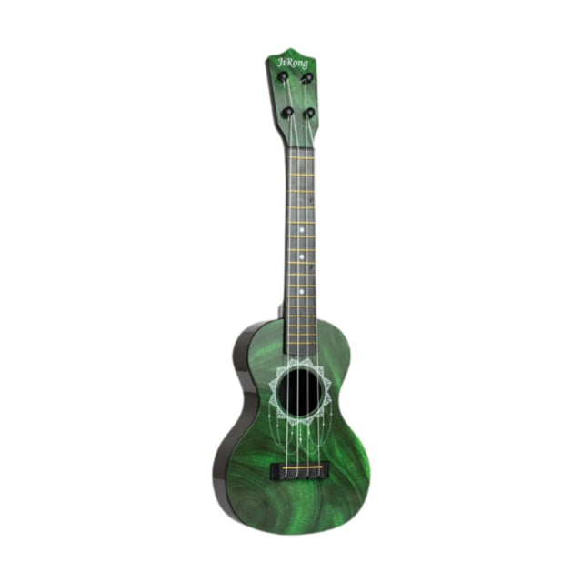 Juguete de guitarra ukelele para niños, aprendizaje temprano, mini guitarra portátil educativa para verde