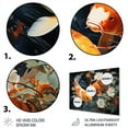 thumbnail image 3 of Designart "Koi Dance Asian Painting II" Asian Metal Wall Art Prints, 3 of 5