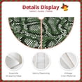 thumbnail image 3 of Sikiie Green Snakeskin Nativity Christmas Tree Skirt, Jesus Christian Winter Holiday Tree Mat Decoration(30-48IN)36", 3 of 6