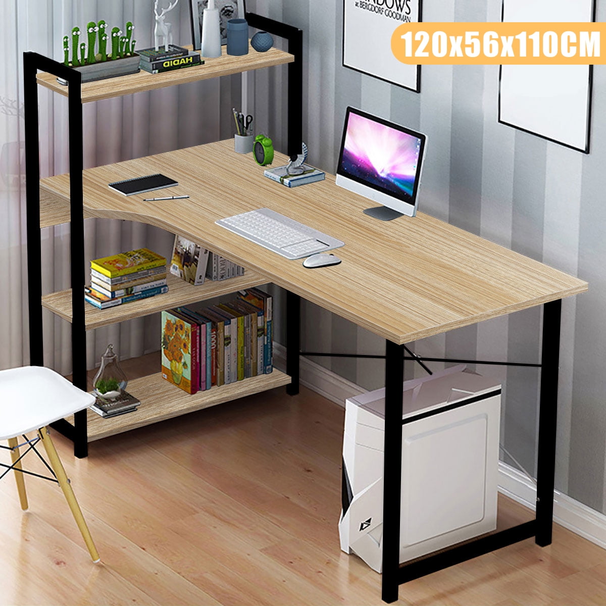 90cm Small Compact Computer Desk PC Table Workstation Home Office Study Writi 