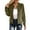 C-Army Green265, variant on Suede Bomber Jackets For Women Crop Top Slim Fit Solid Color Zipper Coat Lightweight Streetwear Trendy Outerwear