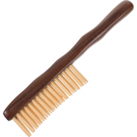 ETHZZLE 1Pc Sandalwood Hair Comb Natural Wood Scalp Massager Comfortable Smooth Teeth Brown