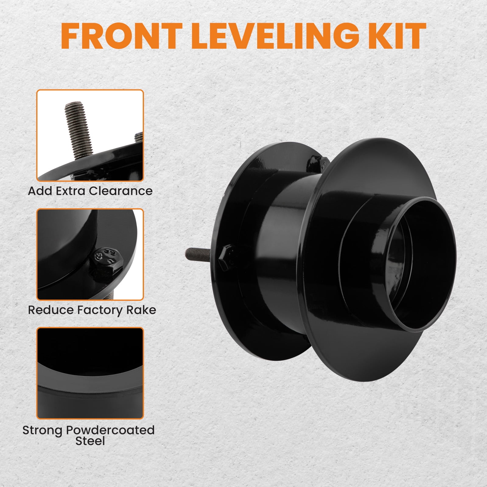 Restored maXpeedingrods 3.5" Front Leveling Kit for Dodge Ram 1500 2500 3500 4WD 1994-2013, Lift Coil Spring Spacers for Pickup Trucks (Refurbished)