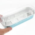 thumbnail image 6 of ONAPARTER 25 Pcs Baking Mold Cake Pan Bread Foil Pans with Lids Takeout Food Aluminum Container （Sky-blue）, 6 of 6