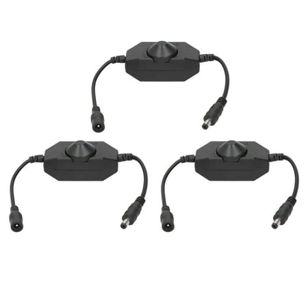 Noref 3Pcs LED Strip Dimmer Switch Adapter Brightness Adjustable ...