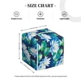 thumbnail image 4 of Fotbe Blue Lotus Flower Porta Pañuelos Decorativo de Cuero, Caja Cuadrada Moderna para Pañuelos Faciales, Organizador y Dispensador 5x5x5'', 4 of 7