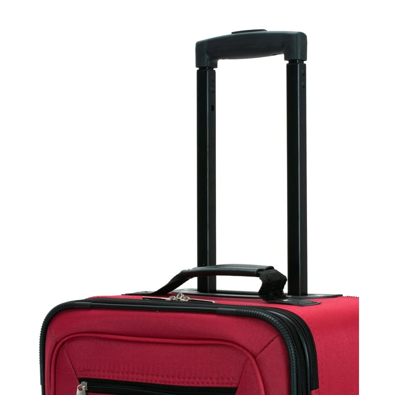 Rockland 2 Piece Carry Suitcase with Softside Wheels Fashion