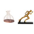 thumbnail image 1 of Portacorchos de vino,Soporte de metal para corcho de vino,tapón de vino,expositor,Estatua del corredor,Estatua de corredor Escultura de arte abstracto Figura,Estatua de personaje para centro, 1 of 8