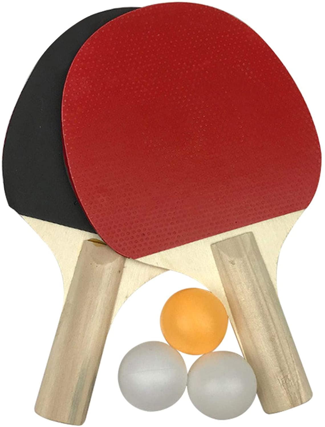 Perfect Set On The Go Ideal for Professional & Recreational Games 2 or 4 Players Soft Sponge Rubber Pack of 4 Premium Paddles/Rackets and 6 Table Tennis Balls Table Tennis Ping Pong Set 