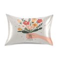 thumbnail image 7 of Yayeee Pillowcase Standard Size Set of 2 Satin Wrinkle Resistant Pillow Case, Yellow Cute Flower, 7 of 7