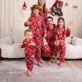 thumbnail image 6 of Onlypjs Matching Family Christmas Pajamas Set with Hood – Festive Red Reindeer & Snowflake Holiday Sleepwear for Women, Men, Couples, 6 of 6