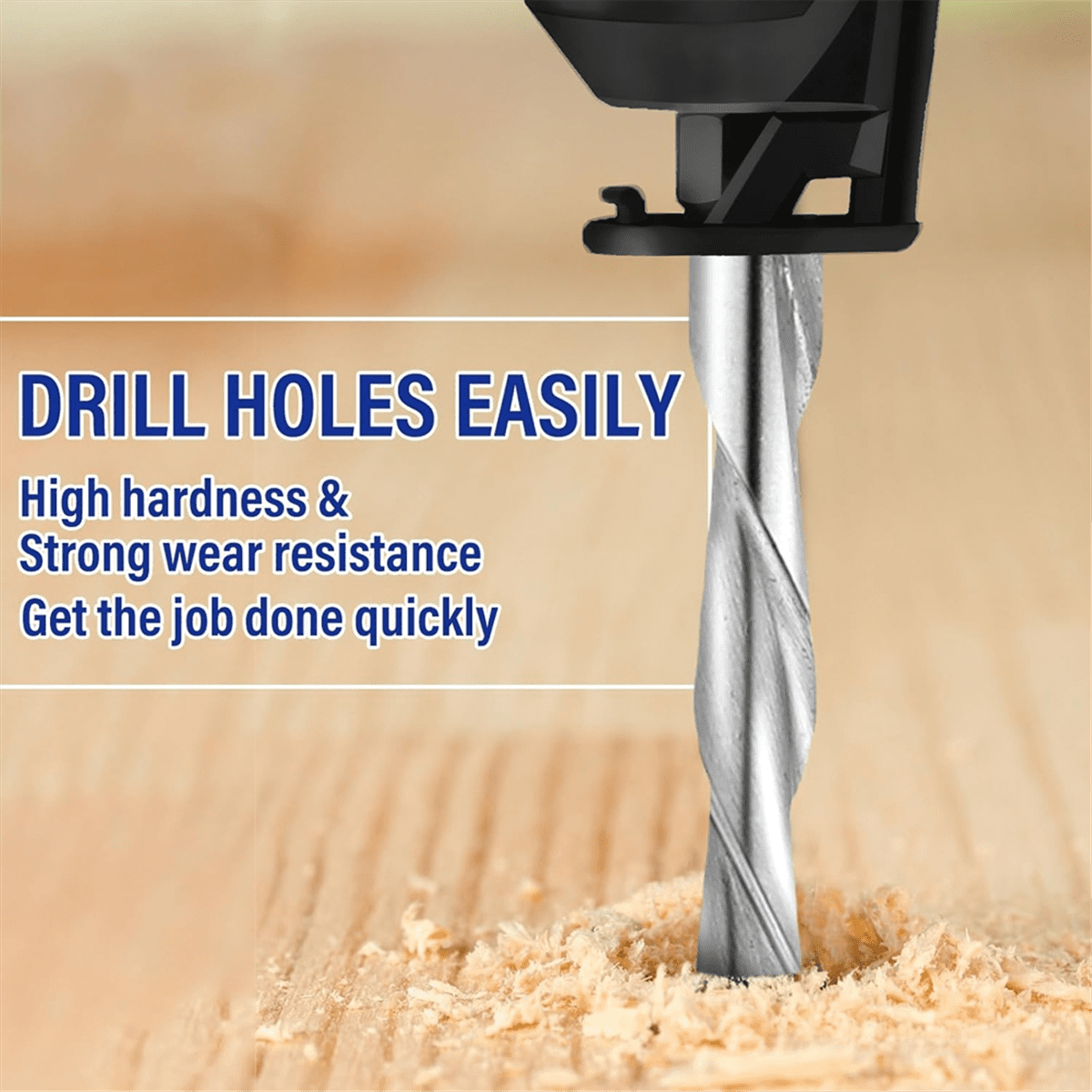 50Pcs 1/8 Inch Drill Bit for Wood and Plastic Guide Point Cutting Bits Diameter Wood Router Bits,for Use with Spiral Saw