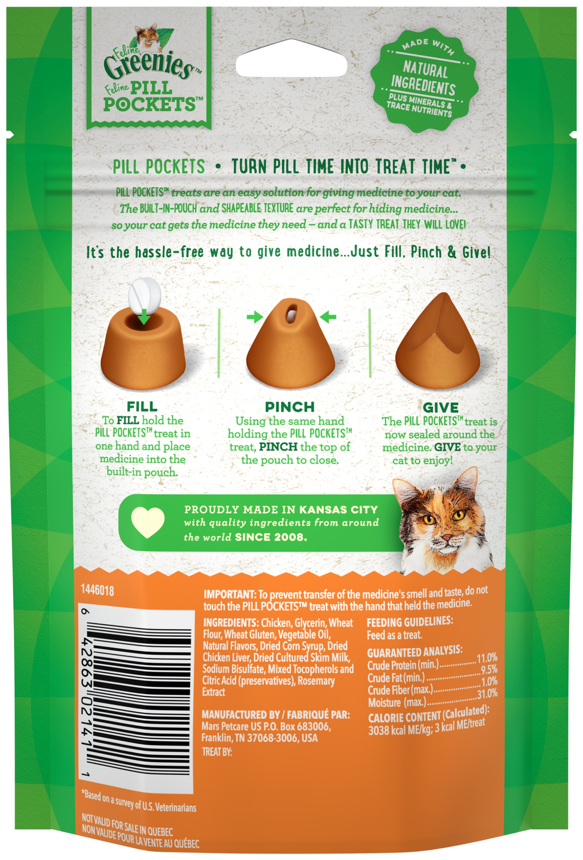 Pet pill cheap pockets for cats